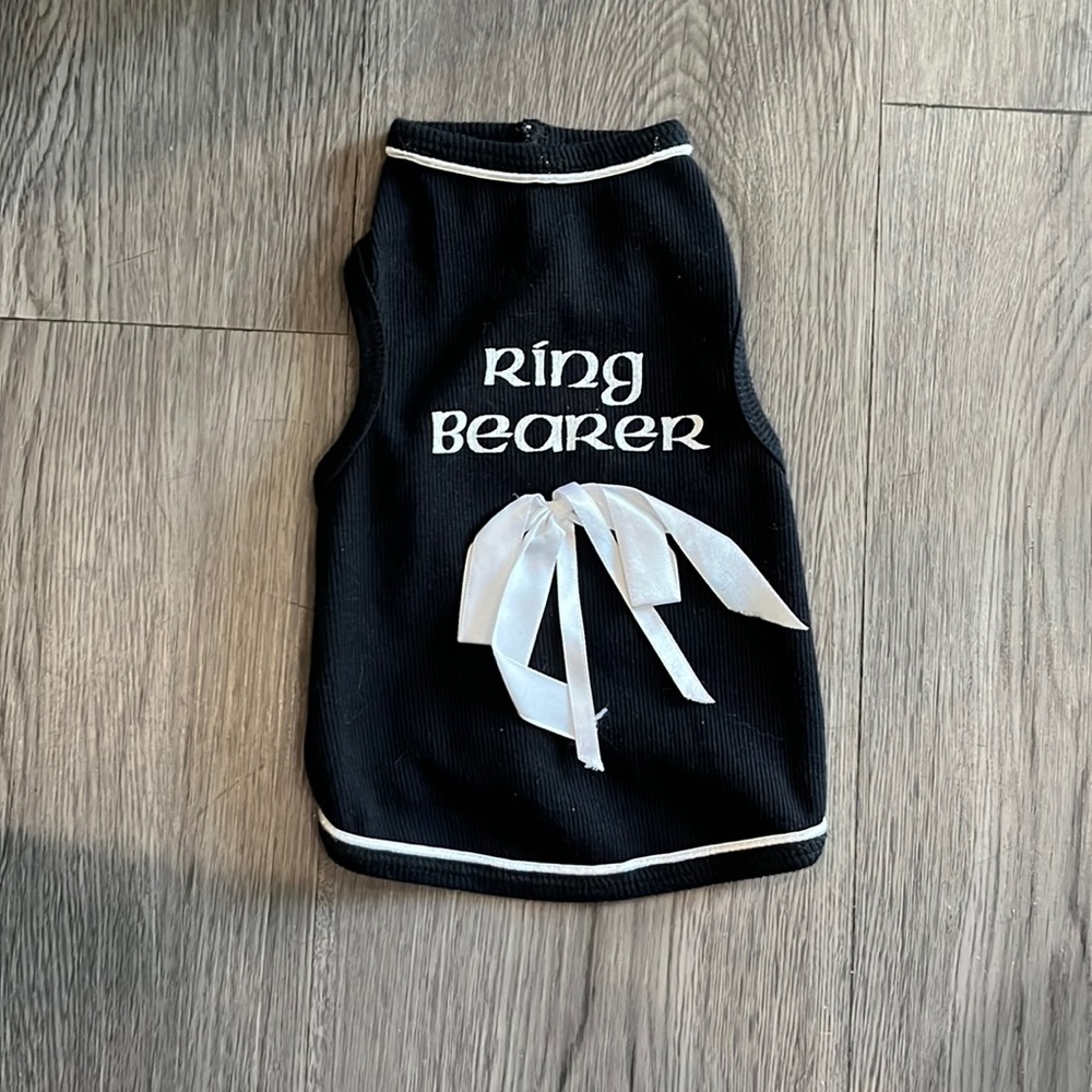 Ring Bearer size S for your furry baby